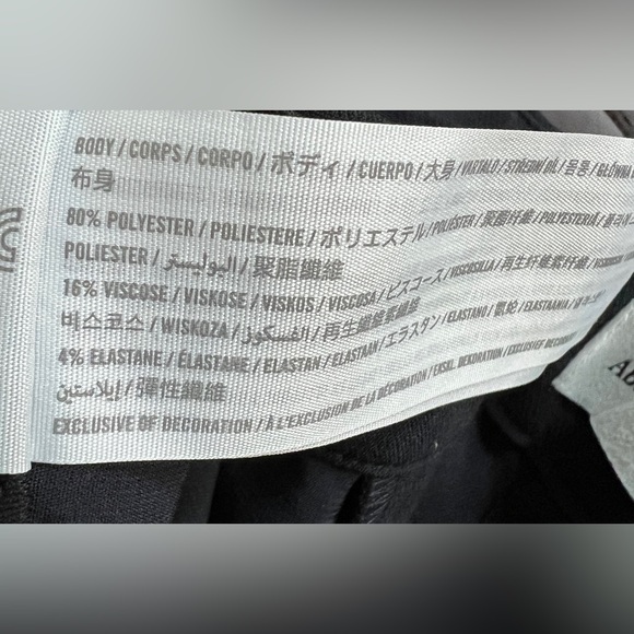 Abercrombie & Fitch black tailored Split Hem flare Pants sz 27 / 4 - Picture 7 of 9